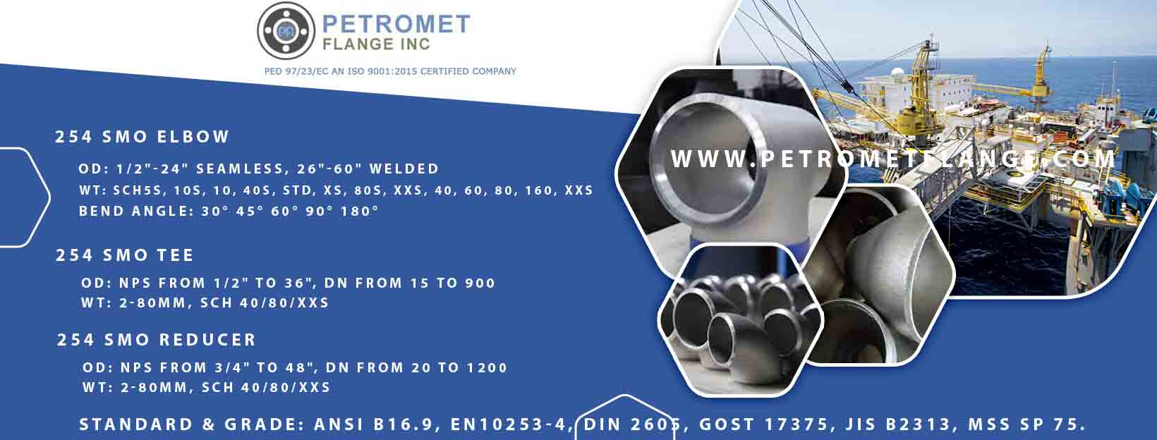 254 SMO Pipe Fittings