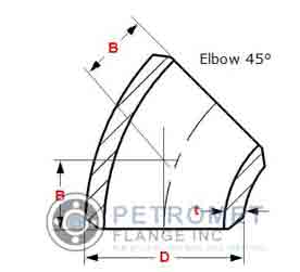 Carbon Steel 45 Degree Elbow