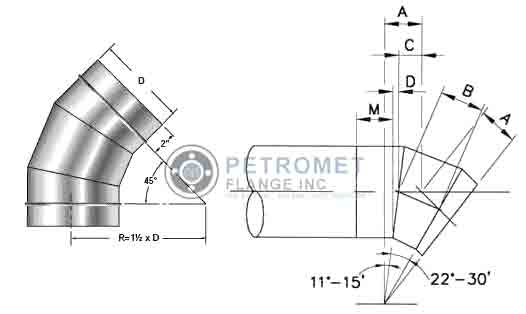 ASTM A234 WPB Mitered Elbow