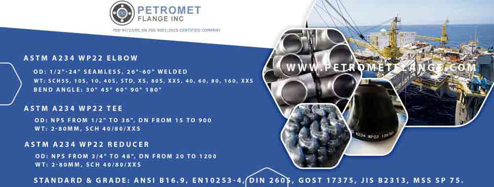 ASTM A234 WP22 Fittings