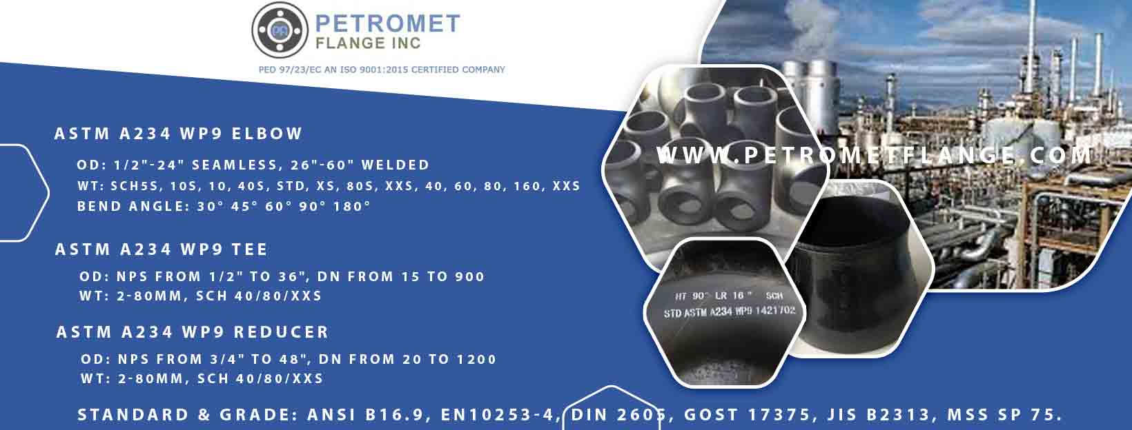 ASTM A234 WP9 Fittings