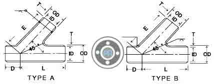ASTM A234 WPC Lateral Tee