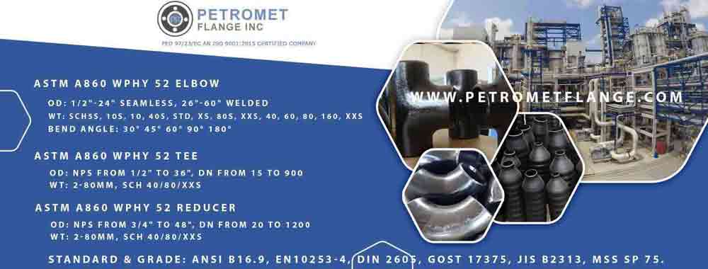 ASTM A860 WPHY 52 Fittings