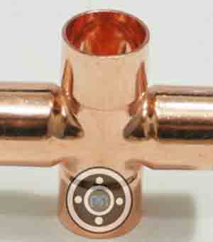 ASTM B151 CUNI C70600 Reducing Outlet Tees and Reducing Outlet Crosses