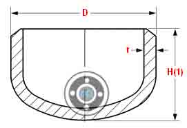 Carbon Steel Cap Dimensions
