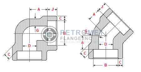 Carbon Steel Socket Weld Elbow