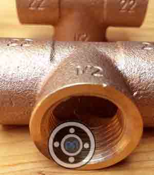 Cupro Nickel Threaded Tee