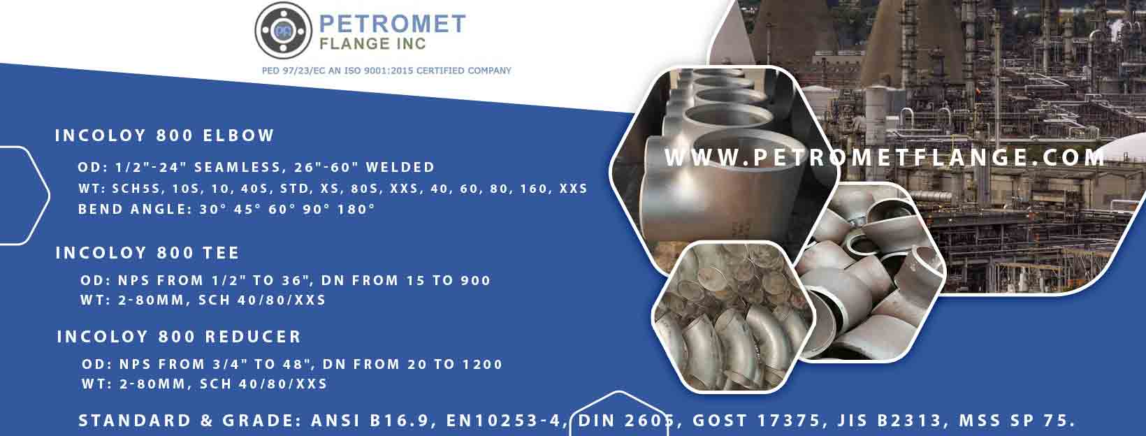 Incoloy 800 Pipe Fittings