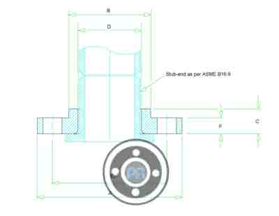 Alloy 2205 Lap Joint Flange Dimensions