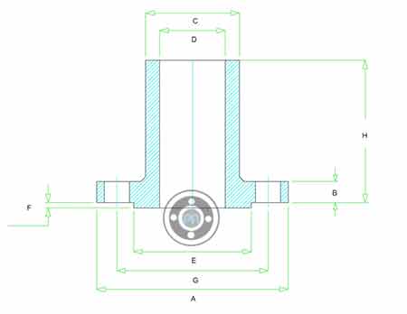 Long Weld Neck Flange