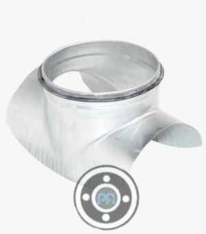 Pressed Duct Collar Saddle with Gasket