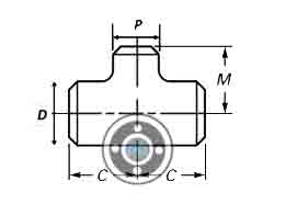 ASME B16.9 Reducing Tee