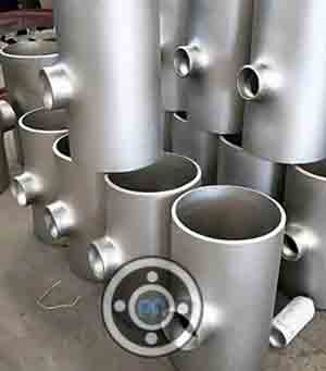 1-1/2 X 1-1/4 Nb Sch100 Stainless Steel Type 2507 Reducing Tee