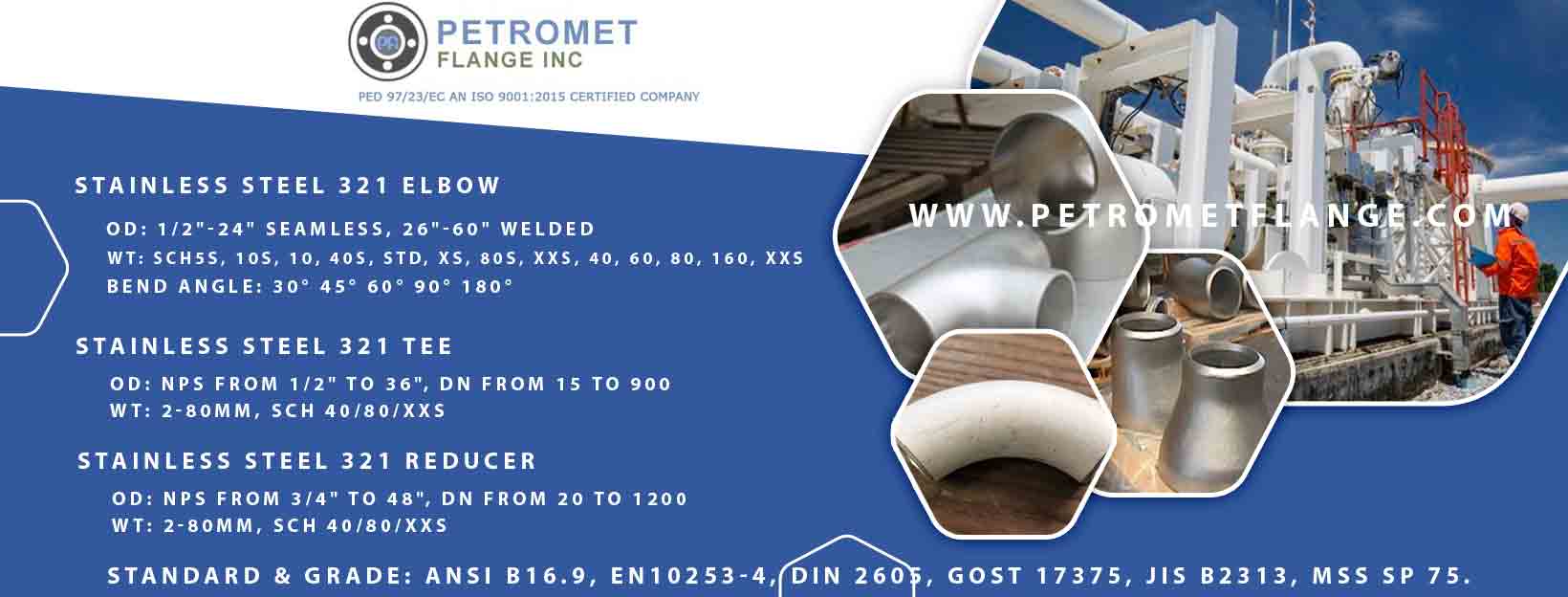 Stainless Steel 321 Pipe Fittings