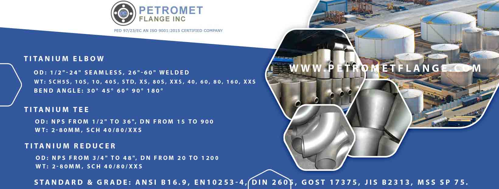 Titanium Pipe Fittings manufacturer in India