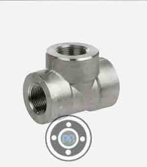 Titanium UNS R50400 Threaded Reducing Tee